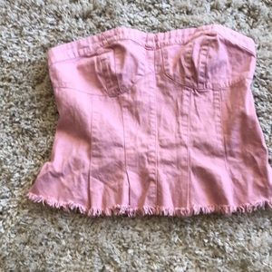 Free people pink bustiers
